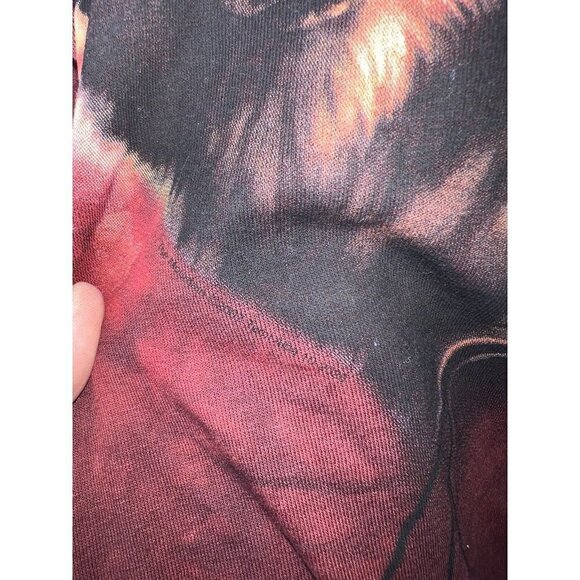 2007 The Mountain Wolf Graphic T-Shirt Men’s Size Large MaroonTie Dye Color R - Picture 5 of 7